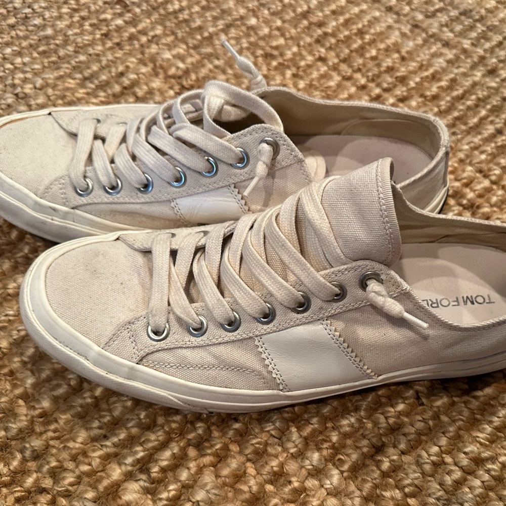 Tom Ford Off White Men’s Sneaker - Size 11